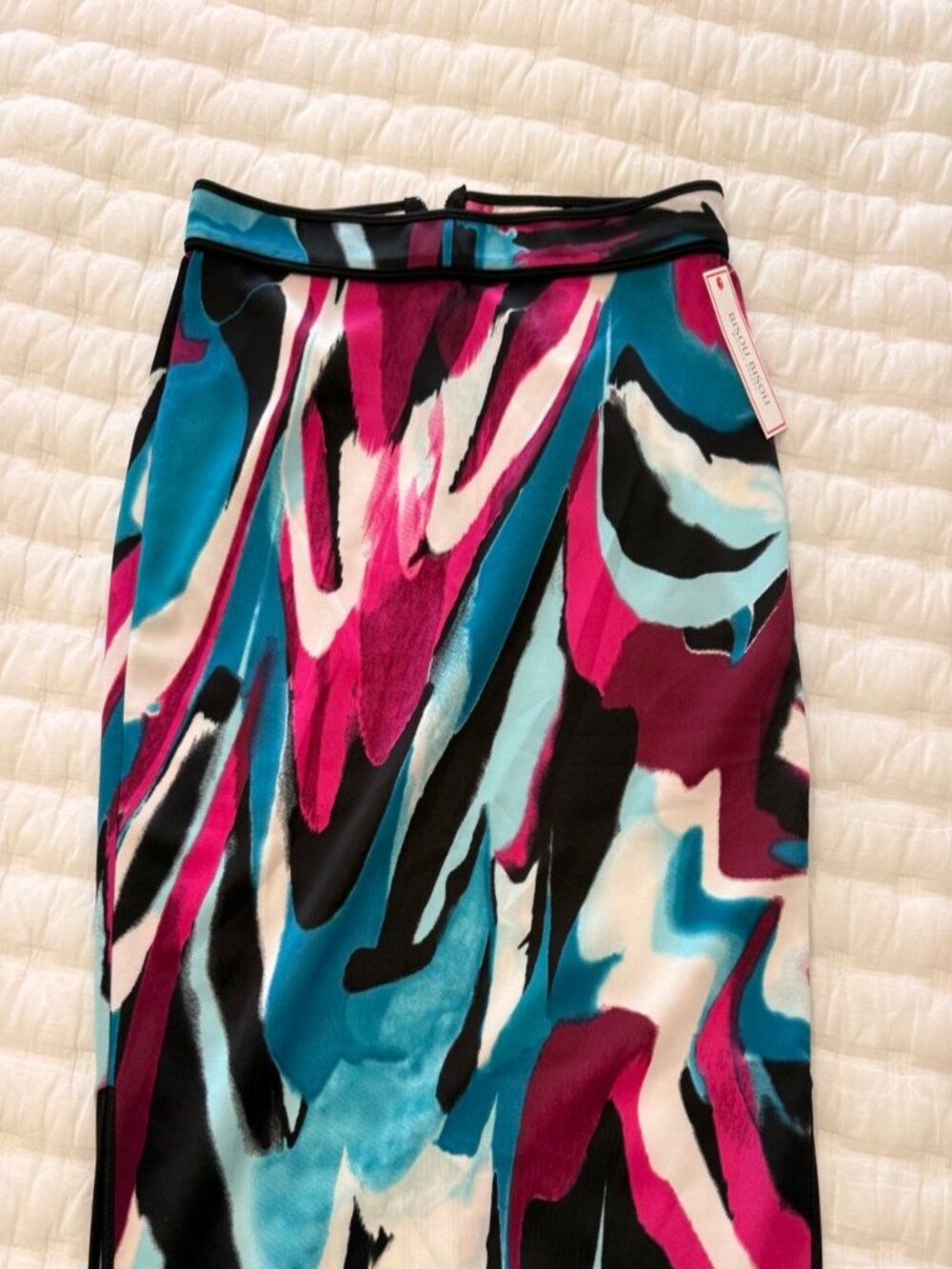 Bisou Bisou Michele Bohbot Abstract Print Bodycon Dress Size M